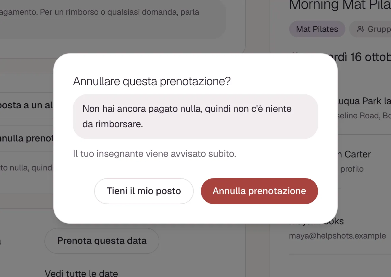 Prima di annullare qualsiasi cosa, ti chiediamo di confermare.